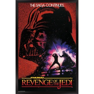 Trends International 24X36 Star Wars: Revenge Of The Jedi - One Sheet Framed Wall Poster Prints - 1 of 4