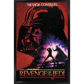 Trends International 24X36 Star Wars: Revenge Of The Jedi - One Sheet Framed Wall Poster Prints