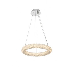 Elegant Lighting Bowen 1 - Light Chandelier in  Chrome - 1 of 4