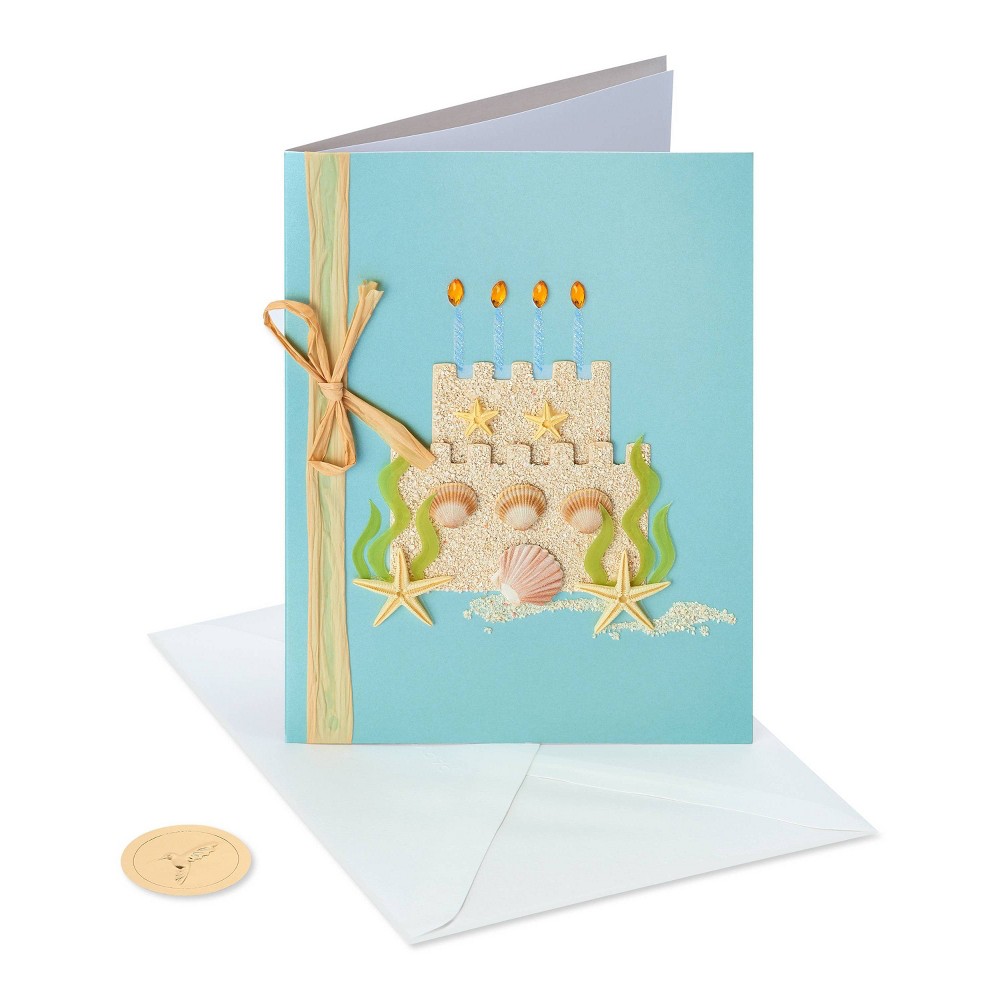 Photos - Envelope / Postcard Card Birthday Sandcastle Cake - PAPYRUS