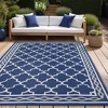 6x9 ft Outdoor Rug, Plastic Reversible Rug, Waterproof Mat, Indoor Outdoor Carpet for Porch, Patio, Backyard, Deck, Picnic, Beach, Camping - 4 of 4