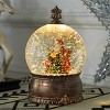 TopComfy Decorative Holiday Scene Props Christmas Crystal Ball Decorative Ornament Table Decorative for Home Table Holiday, White, 4.7"*4.7"*7.3" - 2 of 4