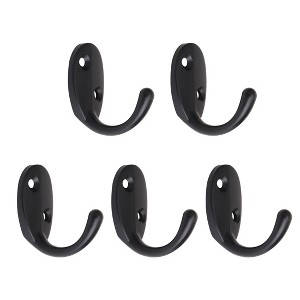 Unique Bargains Zinc Alloy Wall Mounted Bathroom Cloth Towel Key Coat Hook - 1 of 3