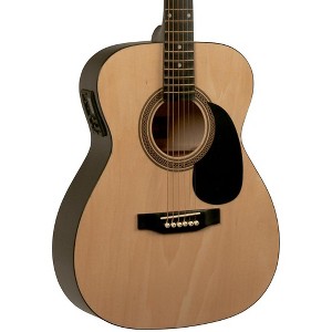 Rogue RA-090 Concert Acoustic-Electric Guitar Natural - 1 of 4