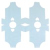 Blue Panda 50-Pack Die-Cut Light Blue Disposable Paper Napkins, Boys One Piece Outfit Design Baby Shower - image 4 of 4