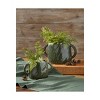 tagltd Green Reactive Glazed Stoneware Handled Planter Small 7.09L x 4.92W x 4.33H inches - 2 of 2