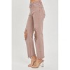 Women's High Rise Knee Distressed Straight Jean - RISEN - 3 of 4