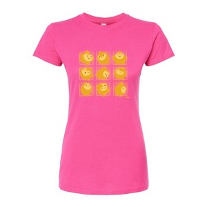 Women's - Disney - Star Face Grid Fitted Graphic T-Shirt - 1 of 3