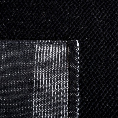 Handmade Black and Ivory Wool Flat Woven 8' x 10' Rug