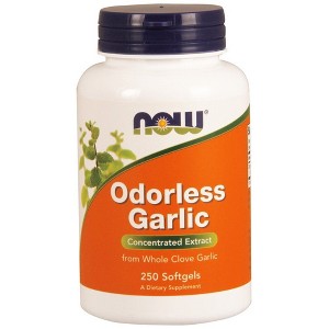 Odorless Garlic by Now Foods  -  250 Softgel - 1 of 2