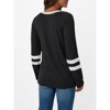 Women's Long Sleeve Color Block Tunic Tops Casual Loose Fit Crewneck Shirt Basic Tee  Fashion Fall Trendy Outfits - 4 of 4