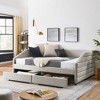 Queen Size Upholstered Daybed with Two Drawers for Bedroom or Apartment - 2 of 4