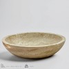 Hand-Carved Light Travertine Round Vessel Sink – Premium Natural Stone Bathroom Fixture - image 2 of 3