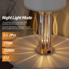 ROTTOGOON Gold Table Lamps for Bedroom Set of 2 with Nightlight, Modern Bedside Lamp with 2 USB A+C Charging Port, LED Bulbs Included - 3 of 4