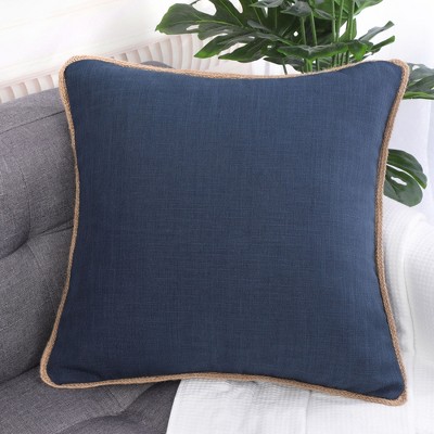 Piccocasa Throw Pillow Covers Cases Modern Coral Coastal Beach House Linen  Cushion Cover For Couch Sofa : Target