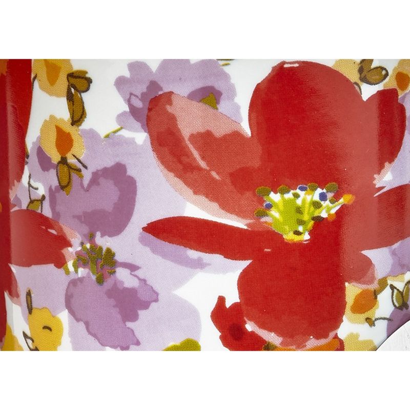 TAG 17.3L in. x 11W in. Springtime Bright Red Orange Purple Flower Melamine Serving Platter   Indoor Outdoor Rectangle Multicolored, 3 of 4