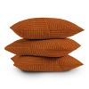 Summer Sun Home Art Lines Square Throw Pillow Rust - Deny Designs - 4 of 4