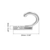 Unique Bargains Zinc Alloy Single Prong Vintage Clothes Towel Coats Backpack Scarf Keys Hat Cup Hanging Wall Hooks - 2 of 4