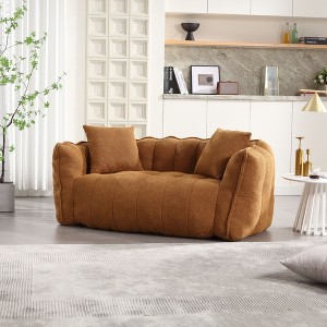 NicBex Chenille Bean Bag Chair with Handle Design and Armrests,Lazy Sofa Chair with High-Rebound Foam Core,Lounge Chair for Living Room - 1 of 4