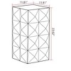 Lyngins 23.62" Vintage Side Table, Three-Dimensional Embossed Pattern Design Retro End Table, Small Coffee Table, Wooden Bedroom Nightstand - 4 of 4