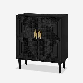 Battista 36'' Tall 2 - Door Adjustable 4 Shelves  Accent Storage Cabinet| KARAT HOME