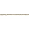 Black Bow Jewelry 1.5mm, 14k Yellow Gold Light Diamond Cut Rope Chain Bracelet - 2 of 4
