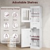 67" Tall Bathroom Cabinet with Doors & Flip Wood Drawer, Storage Cabinet with Adjustable Shelves, Freestanding Organizer for Kitchen, Pantry - 4 of 4