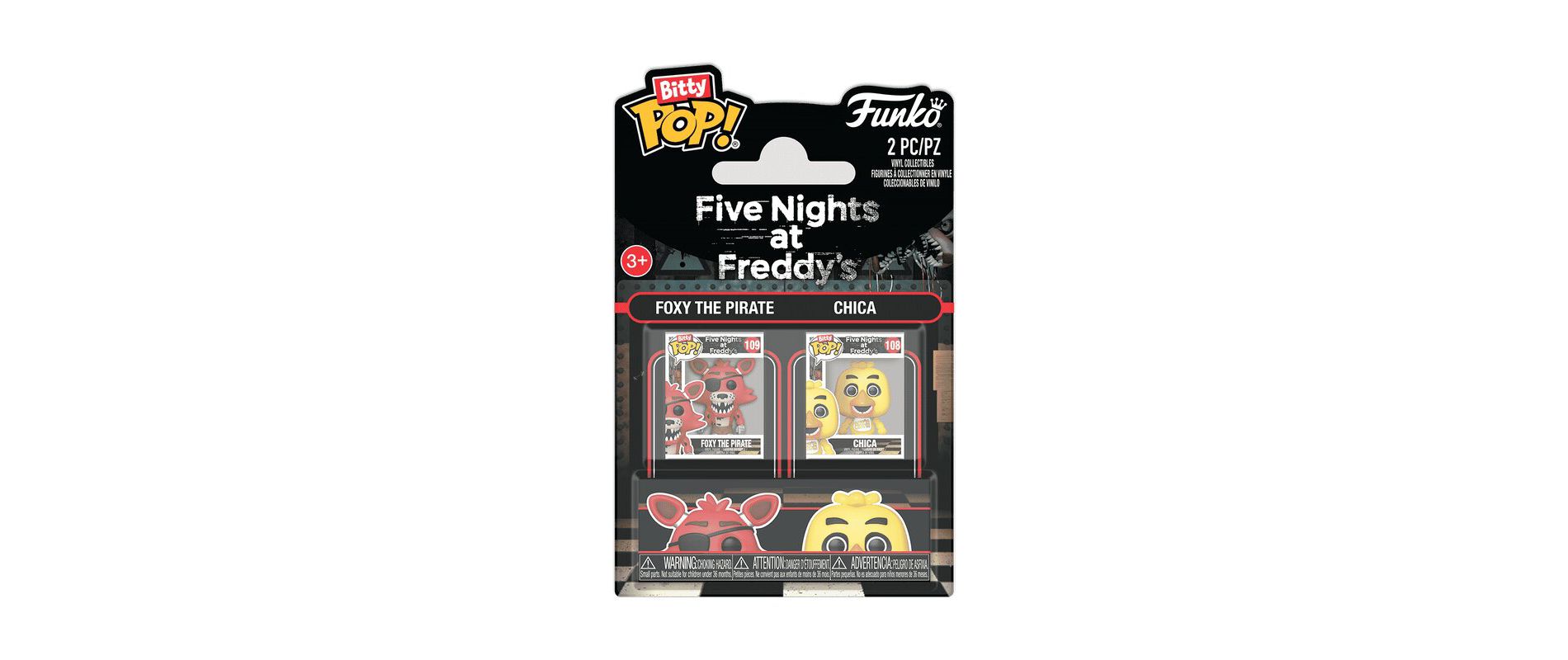 Funko Bitty POP! FNAF Five Nights at Freddy's 2-Pack Mini Figures Freddy & Bonnie or Foxy The Pirate & Chica