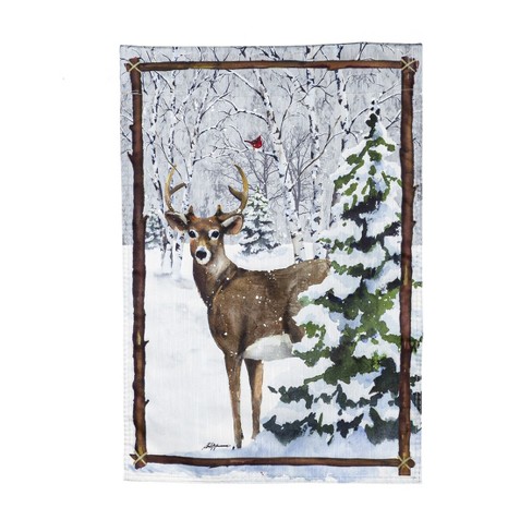 Evergreen Winter's Whisper Garden Strie Flag : Target