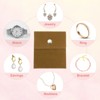 Unique Bargains Velvet Portable Earrings Bracelets Snap Button Jewelry Storage Bag 12 Pcs - 4 of 4