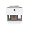 NicBex Wood Nightstand,Bedside Tables with 1 Drawer and Open Cubby for Bedroom,Living Room - 2 of 4