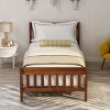 Streamdale Wood Platform Bed Twin Bed Frame Panel Bed Mattress Foundation Sleigh Bed Beige - 3 of 4