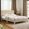 Galano Weiss Clara Platform Bed with Headboard in Oslo Oak, Amber Walnut - 2 of 4