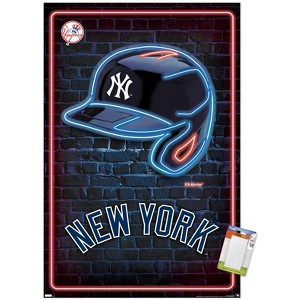 Trends International MLB New York Yankees - Neon Helmet 23 Unframed Wall Poster Prints - 1 of 4