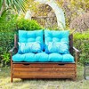 ARTPLAN All Weather Chair Outdoor Cushions Settee Loveseat Bench Cushions Set of 5 Wicker Tufted Pillow for Patio Outdoor Furniture - 2 of 4