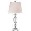 Vienna Full Spectrum Traditional Table Lamp Faceted Crystal and Chrome Urn White Drum Shade for Living Room Family Bedroom Bedside - 3 of 4
