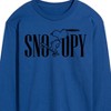 Men's - Peanuts - Skater Snoopy Long Sleeve Graphic T-Shirt - 2 of 4