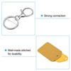 Unique Bargains PU Leather Keychain Fobs with Key Rings for DIY Crafts 4 Pcs - 4 of 4