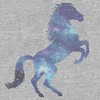 Juniors Womens Lost Gods Galaxy Horse Silhouette T-Shirt - 2 of 4