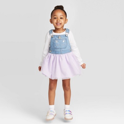 oshkosh denim tulle dress