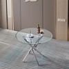 NicBex Modern 36Inch Round Dining Table with Tempered Glass Tabletop and Stainless Steel Legs - 2 of 4