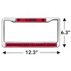 Northwestern Oklahoma State University Alumni Full Size Standard License Plate Metal Frame - 4 of 4