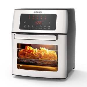 ZACHVO 10-in-1 Air Fryer Oven, 1500W, 16QT, Stainless Steel, LED Touchscreen, Convection - 1 of 4