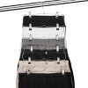 2 pcs 6 Tier with Chrome Finish, Space-Saving Skirt with Clips for Women's Clothes, Foldable Hangers for Pants, Towel, Scarf, Bra, Kitchen - 3 of 4