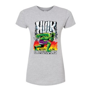Women's - Marvel - Hulk Battles the Inhumans Fitted Graphic T-Shirt - 1 of 3