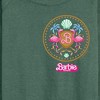 Women's - Barbie - Barbie Crest Full Color Lightweight French Terry Wide Neck Long Sleeve Graphic Shirt - 2 of 4