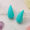 SOHI Women's Sea Green The Medium Shell Stud Earrings - 2 of 4
