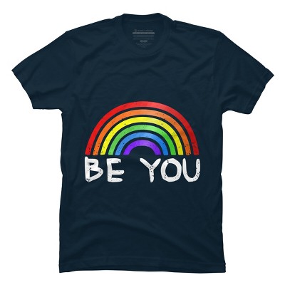 Adult Design By Humans Be You Rainbow Pride By Chos T-Shirt