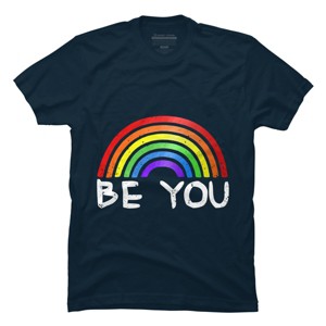 Adult Design By Humans Be You Rainbow Pride By Chos T-Shirt - 1 of 2