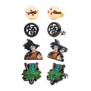 Adult Dragon Ball Z 4-Pair Stud Earrings Set - 1 of 4
